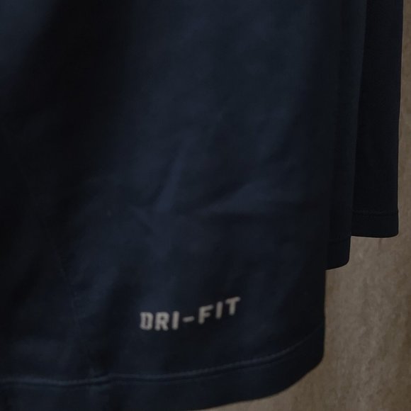 Nike Dri Fit XXL Dark Blue Short Sleeve Stretch 3 Button Pullover Polo Shirt - Picture 7 of 12